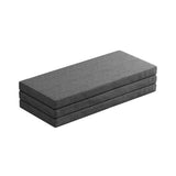 Giselle Bedding Foldable Mattress Folding Foam Queen Grey - Top-Down View