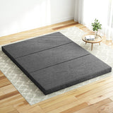 Giselle Bedding Foldable Mattress Folding Foam Queen Grey - Low Angle