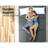 Giselle Bedding Foldable Mattress Folding Foam Queen Grey - Top-Down View