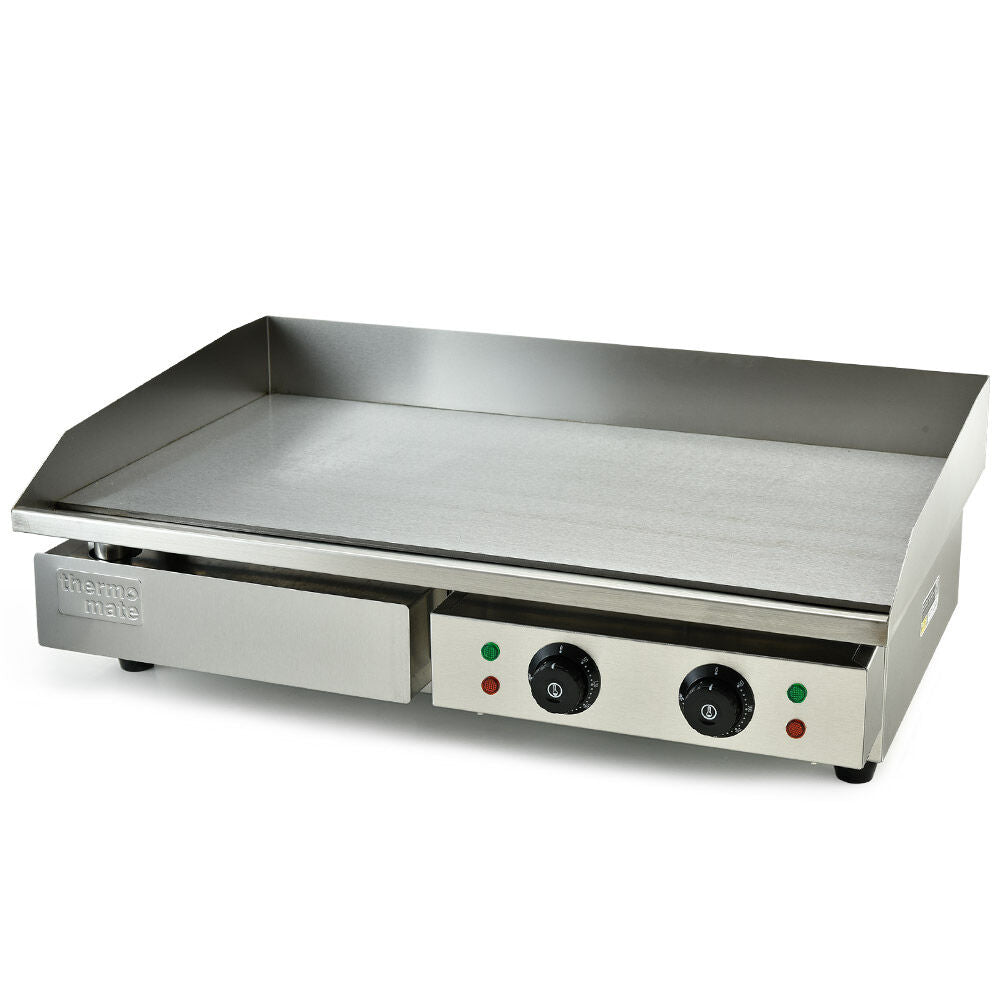 Thermomate Commercial Electric Griddle, 4400W 73x37cm Flat Cooking Surface