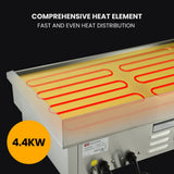 Thermomate Commercial Electric Griddle, 4400W 73x37cm Flat Cooking Surface - 45-Degree Angle