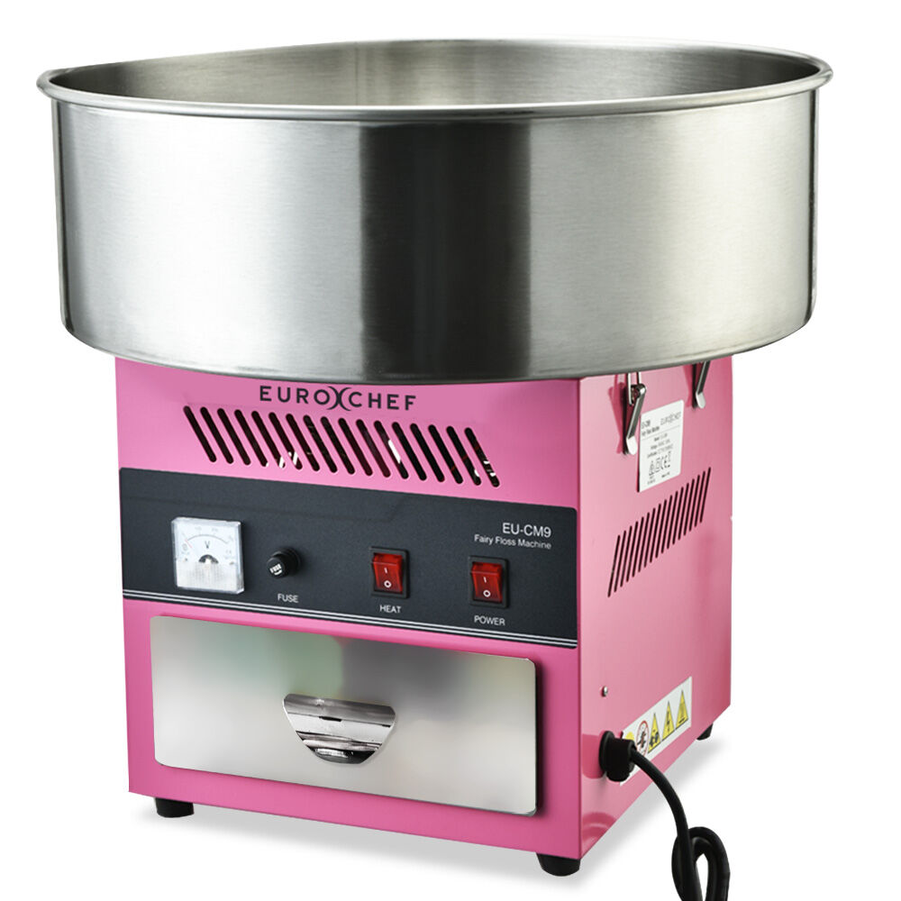 EUROCHEF 1100W Commercial Fairy Floss Machine, Cotton Candy Maker