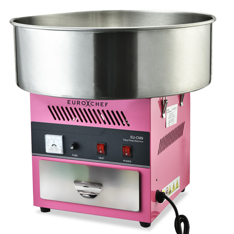 EUROCHEF 1100W Commercial Fairy Floss Machine, Cotton Candy Maker