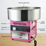 EUROCHEF 1100W Commercial Fairy Floss Machine, Cotton Candy Maker