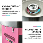 EUROCHEF 1100W Commercial Fairy Floss Machine, Cotton Candy Maker