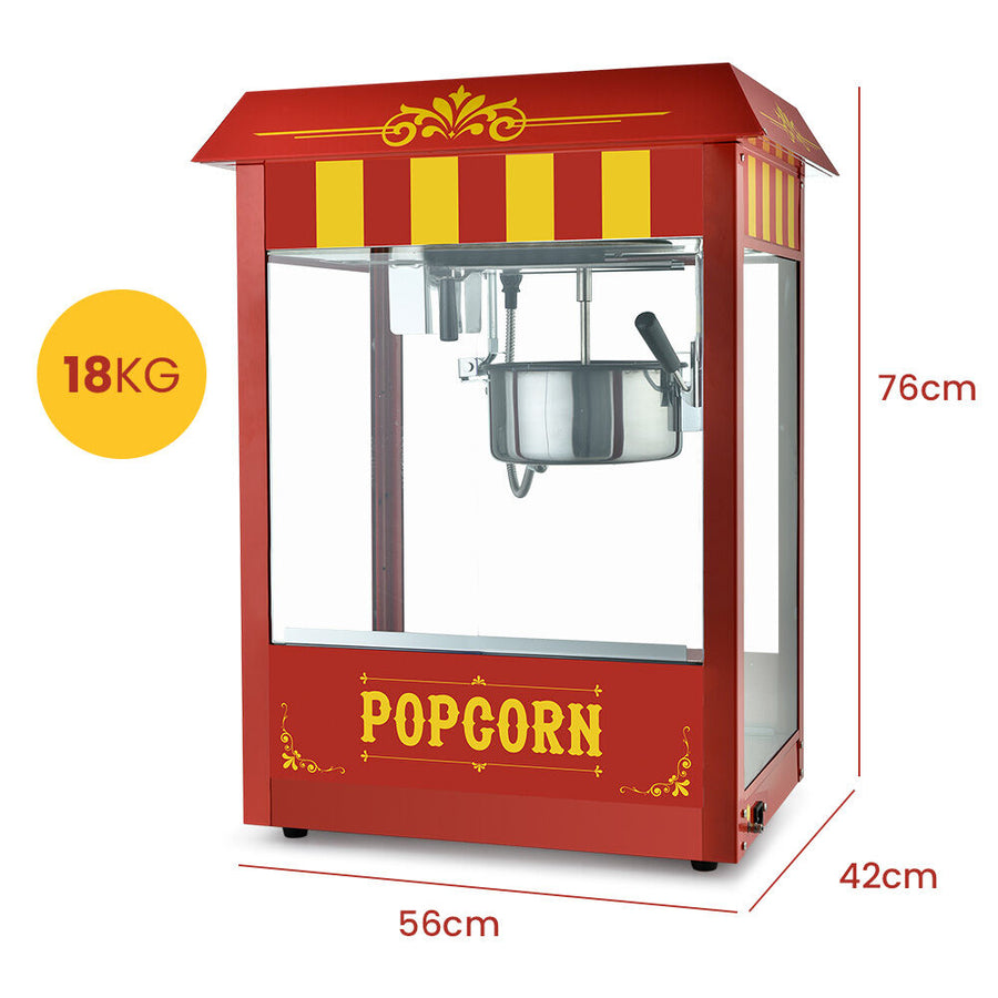 EUROCHEF Commercial Electric Popcorn Maker Machine
