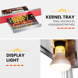 EUROCHEF Commercial Electric Popcorn Maker Machine - Close-Up Angle