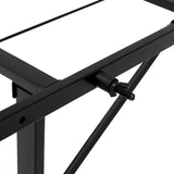Artiss Folding Bed Frame Metal Base - Double - Side View
