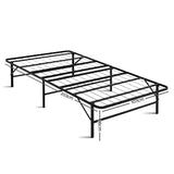 Artiss Folding Bed Frame Metal Base - King Single - Front View