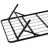 Artiss Folding Bed Frame Metal Base - Queen - Top-Down View