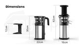 EUROCHEF Cold Press Slow Juicer with Sorbet function, Whole Fruit Chute