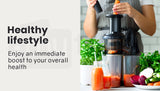EUROCHEF Cold Press Slow Juicer with Sorbet function, Whole Fruit Chute