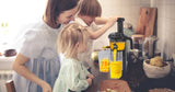 EUROCHEF Cold Press Slow Juicer with Sorbet function, Whole Fruit Chute