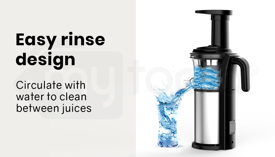 EUROCHEF Cold Press Slow Juicer with Sorbet function, Whole Fruit Chute