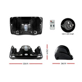 Livemor Foot Massager Shiatsu Massagers Electric Remote Roller Kneading Black - Front View