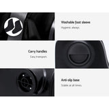 Livemor Foot Massager Shiatsu Massagers Electric Roller Calf Leg Kneading Black - Close-Up Angle