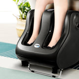 Livemor Foot Massager Shiatsu Massagers Electric Roller Calf Leg Kneading Black - Low Angle