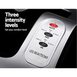 Livemor Foot Massager Shiatsu Massagers Electric Roller Calf Leg Kneading Silver - Top-Down View