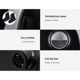 Livemor Foot Massager Shiatsu Massagers Electric Roller Calf Leg Kneading Silver