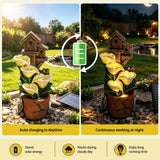 Gardeon Solar Fountains Water Features 4-Tier Cascading Flower Bowls 55cm - 45-Degree Angle