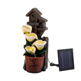 Gardeon Solar Fountains Water Features 4-Tier Cascading Flower Bowls 55cm - Extra Image
