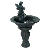 Gardeon Solar Water Feature with LED Lights Angel 94cm - Top-Down View