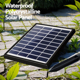 Gardeon Solar Fountain Water Feature Bird Bath Garden LED Light 80CM Grey - 45-Degree Angle