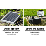 Gardeon Solar Water Feature Cascading Fountain 5 Tiered Bowl Bird Bath 99CM - Rear View