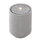 Gardeon Solar Fountain Water Feature Outdoor Fountain LED Lights Beige - Side View