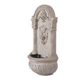 Gardeon Solar Fountain Water Feature Wall Mount Garden Fountains 77CM Beige - Side View