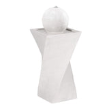 Gardeon Solar Fountain Water Feature Bird Bath Outdoor Garden LED Lights Ball 85CM - Close-Up Angle