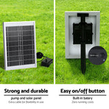 Gardeon Solar Fountain Water Feature Outdoor Fountain Indoor 3-Tier Bowl Cascading Grey - Extra Image