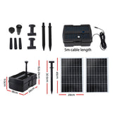 Gardeon Solar Submersible Water Pond Fountain Pump with Filter Box 6FT 1190L/H - Side View