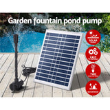 Gardeon Solar Pond Pump Submersible Water Fountain Kit 9.8FT - Top-Down View