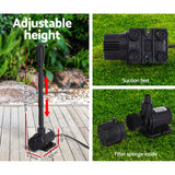 Gardeon Solar Pond Pump Submersible Water Fountain Kit 9.8FT - Rear View
