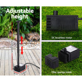 Gardeon Solar Pond Pump Submersible Water Fountain Kit 4.4FT - Rear View