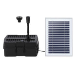 Gardeon Solar Submersible Water Pond Fountain Pump with Filter Box 4.6FT 470L/H - Side View