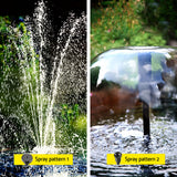 Gardeon Solar Submersible Water Pond Fountain Pump with Filter Box 4.6FT 470L/H - Top-Down View