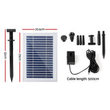 Gardeon Solar Pond Pump 4.6FT - Front View