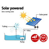 Gardeon Solar Pond Pump 4.6FT - Rear View