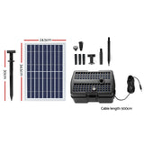 Gardeon Solar Pond Pump Water Fountain Filter Box Submersible Outdoor Pool 6.6FT - Front View