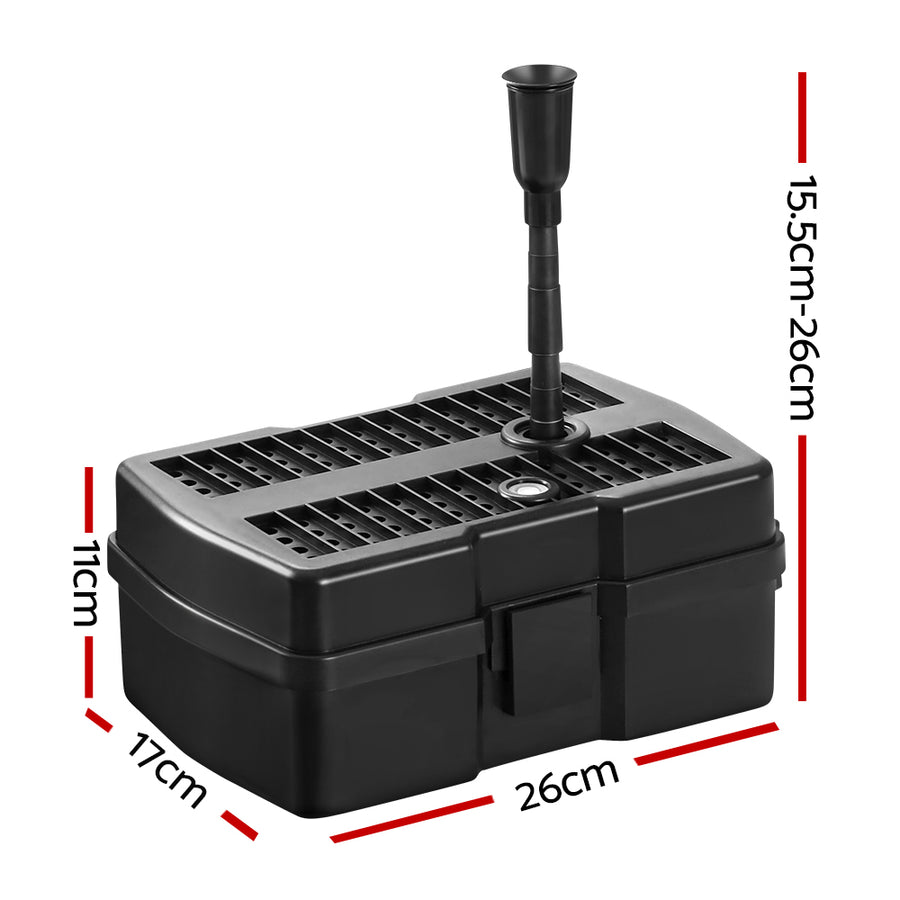 Gardeon Solar Pond Pump Water Fountain Filter Box Submersible Outdoor Pool 6.6FT, image 3