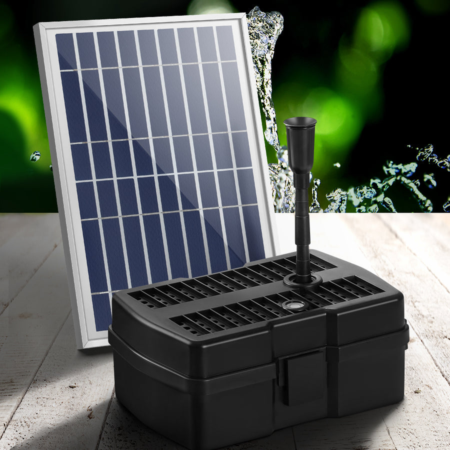 Gardeon Solar Pond Pump Water Fountain Filter Box Submersible Outdoor Pool 6.6FT, image 8