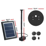 Gardeon Solar Pond Pump Water Fountain Submersible Floating Bird Bath 190L/H - Front View