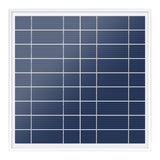 Gardeon Solar Pond Pump with Battery Kit LED Lights 9.8FT - Side View