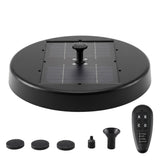 Gardeon Solar Fountain Pumps Bird Bath Battery Backup LED Remote Black 27cm - Extra Image