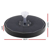 Gardeon Solar-Powered Floating Fountain with LED Lights for Ponds and Gardens - Front View