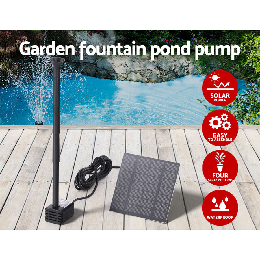 Gardeon Solar Pond Pump Submersible Water Fountain Kit 2.6FT, image 4