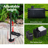 Gardeon Solar Pond Pump Submersible Water Fountain Kit 2.6FT - Rear View