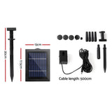 Gardeon Solar Pond Pump Submersible Water Fountain Kit 4FT - Front View